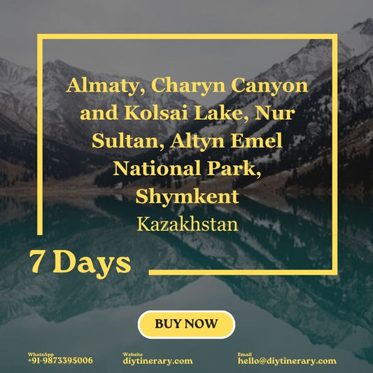 Kazakhstan (Almaty, Charyn Canyon and Kolsai Lake, Nur Sultan, Altyn Emel National Park, Shymkent) | 7 days - DIYTINERARY