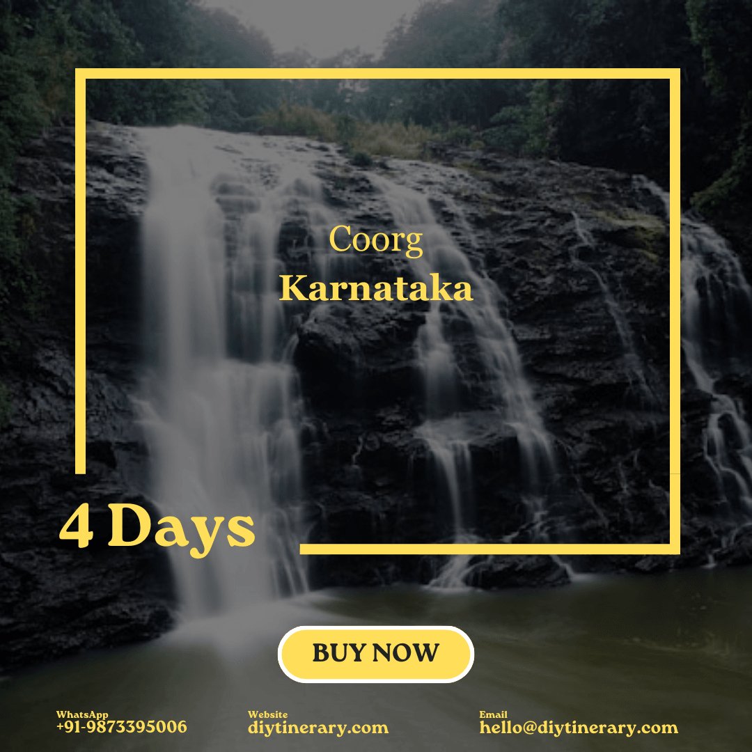 Coorg - Karnataka, India (Monsoon) | 4 days (Asia) - DIYTINERARY - SINGH SISTERS PVT LIMITED