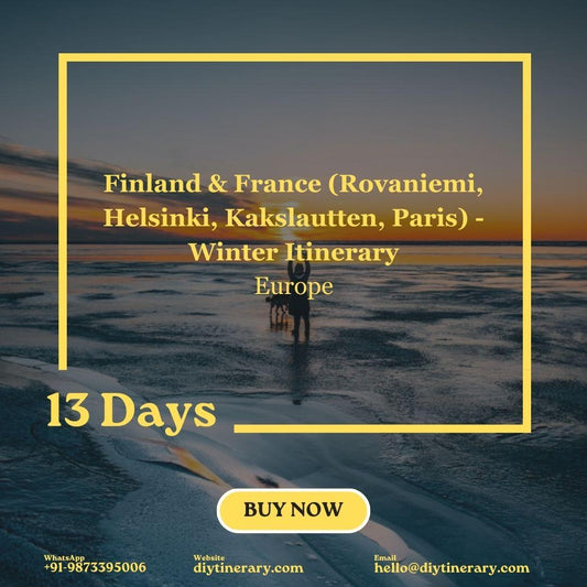 Finland & France - Rovaniemi, Helsinki, Kakslautten, Paris (Winter Itinerary) | 13 days (Europe) - DIYTINERARY - SINGH SISTERS PVT LIMITED