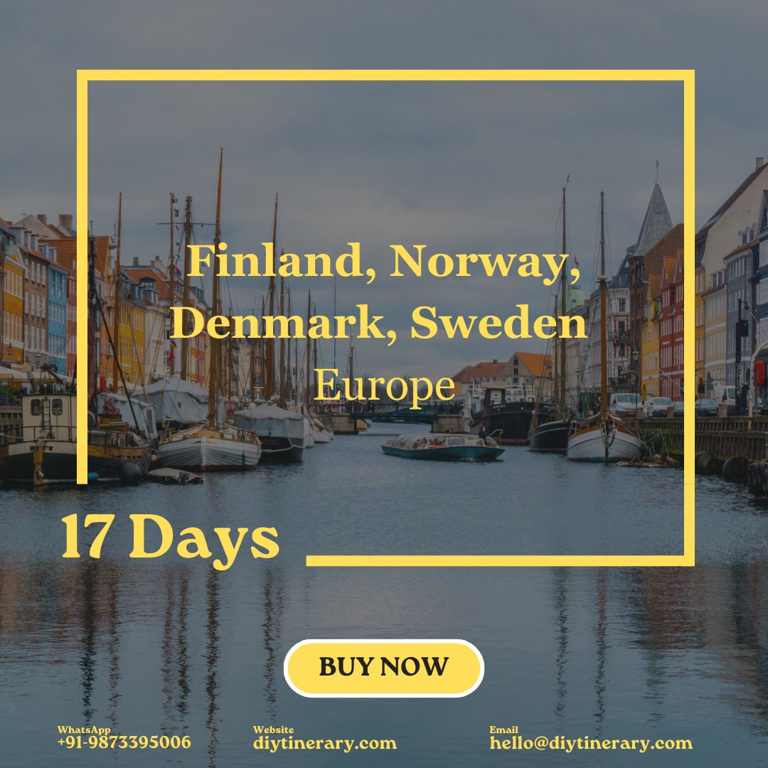 Finland, Norway, Denmark, Sweden | 17 days (Europe) - DIYTINERARY - SINGH SISTERS PVT LIMITED