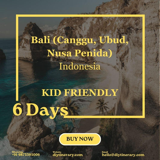 Indonesia - Bali - Canggu, Ubud, Nusa Penida (Kid friendly) | 6 Days (Asia) - DIYTINERARY - SINGH SISTERS PVT LIMITED