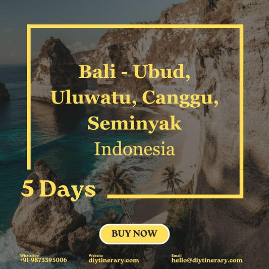 Indonesia - Bali - Ubud, Uluwatu, Canggu, Seminyak | 5 Days (Asia) - DIYTINERARY - SINGH SISTERS PVT LIMITED