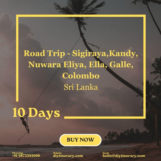 Sri Lanka Road Trip - Sigiraya,Kandy, Nuwara Eliya, Ella, Galle, Colombo (Veg Vegan Friendly) | 10 days (Asia) - DIYTINERARY - SINGH SISTERS PVT LIMITED