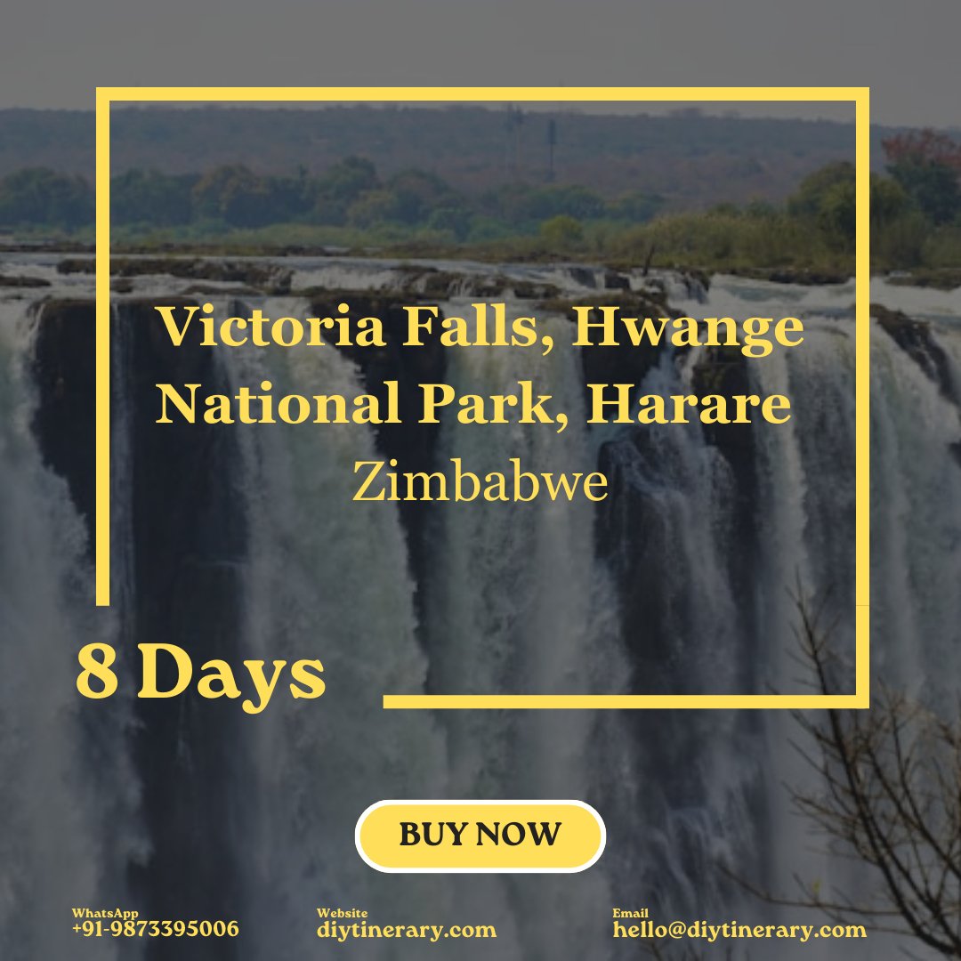 Zimbabwe - Victoria Falls, Hwange National Park, Harare | 8 Days (Africa) - DIYTINERARY - SINGH SISTERS PVT LIMITED